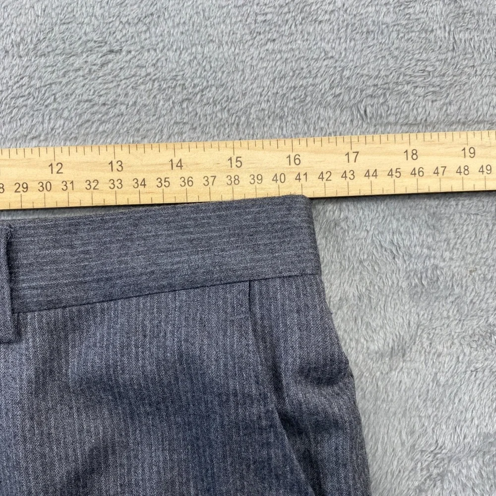 Jos. A.‎ Bank Suit Mens 39L Grey Wool Cashmere Slim Fit 2-Button Micro-Stripe